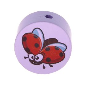 Motif bead disc ladybug 'lilac' 307 in stock 